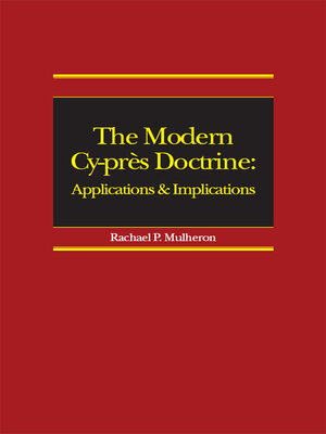 cover image of The Modern Cy-près Doctrine
